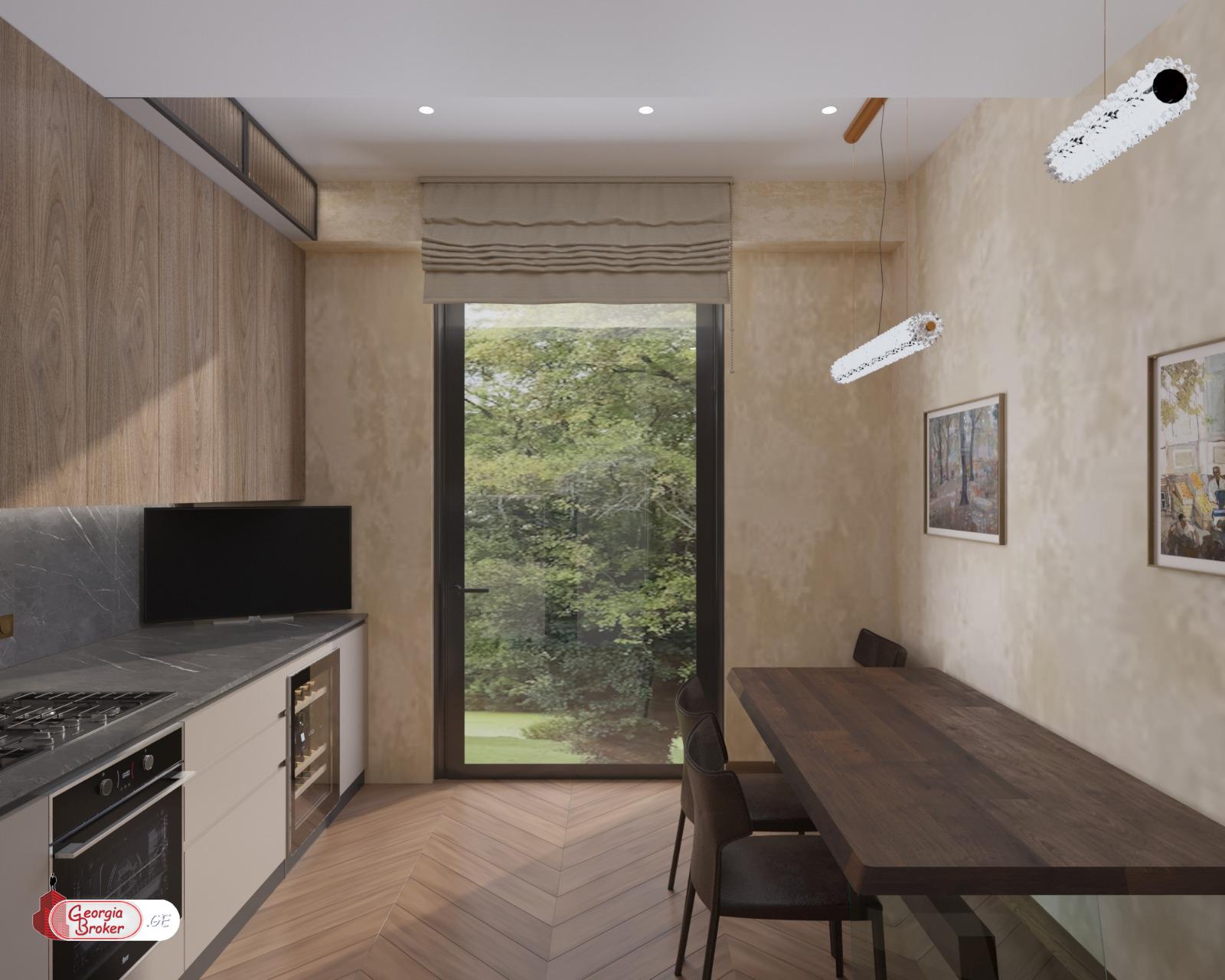 იყიდება ახალი აშენებული 5 ოთახიანი ბინა მთაწმინდაზე